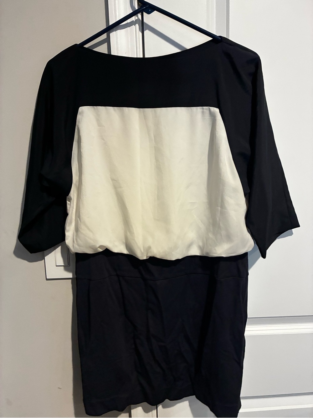 LOFT Crewneck Dress with Cream Label Detail